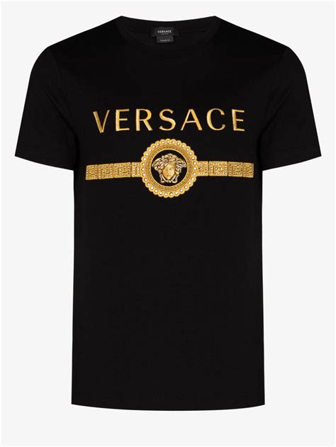 versace shirt black 2011|versace graphic t shirts.